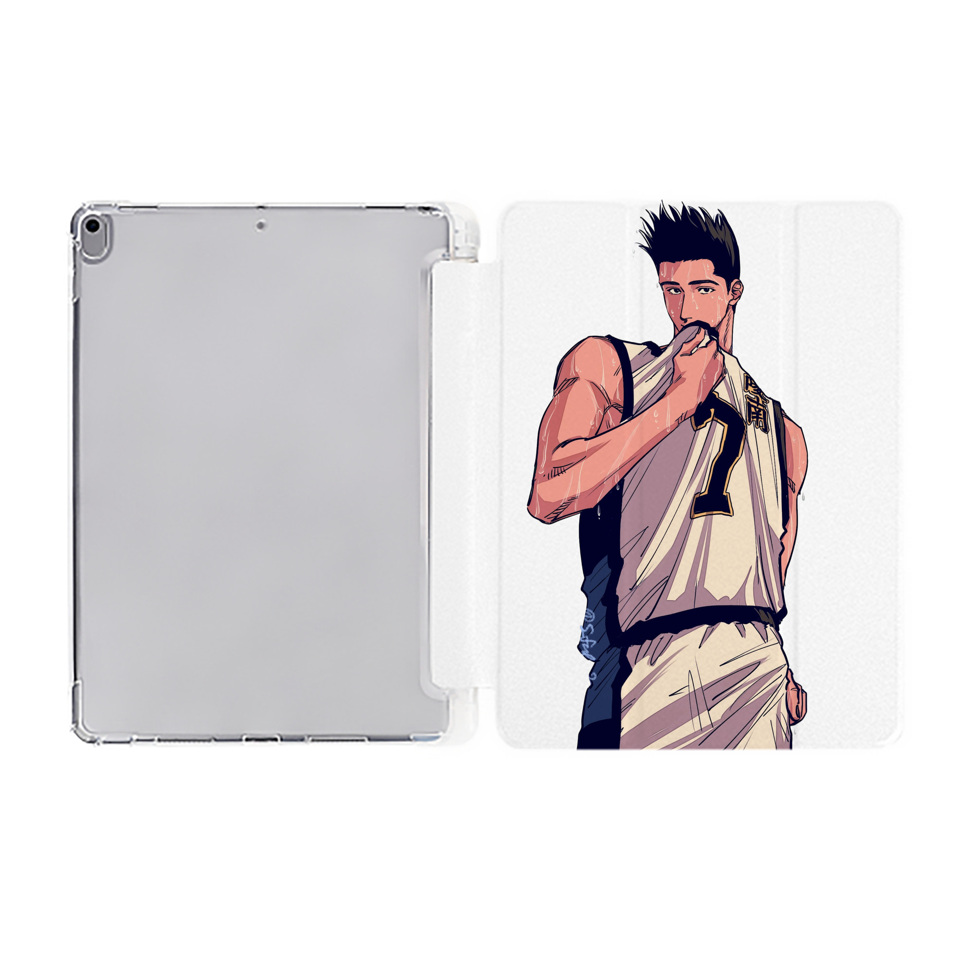 （画像用） SLAM DUNK／スラムダンク IPad ケース ペン収納付き 三つ折りスタンド PUレザー×シリコン 対応機種9.5/10.5/10.9インチ